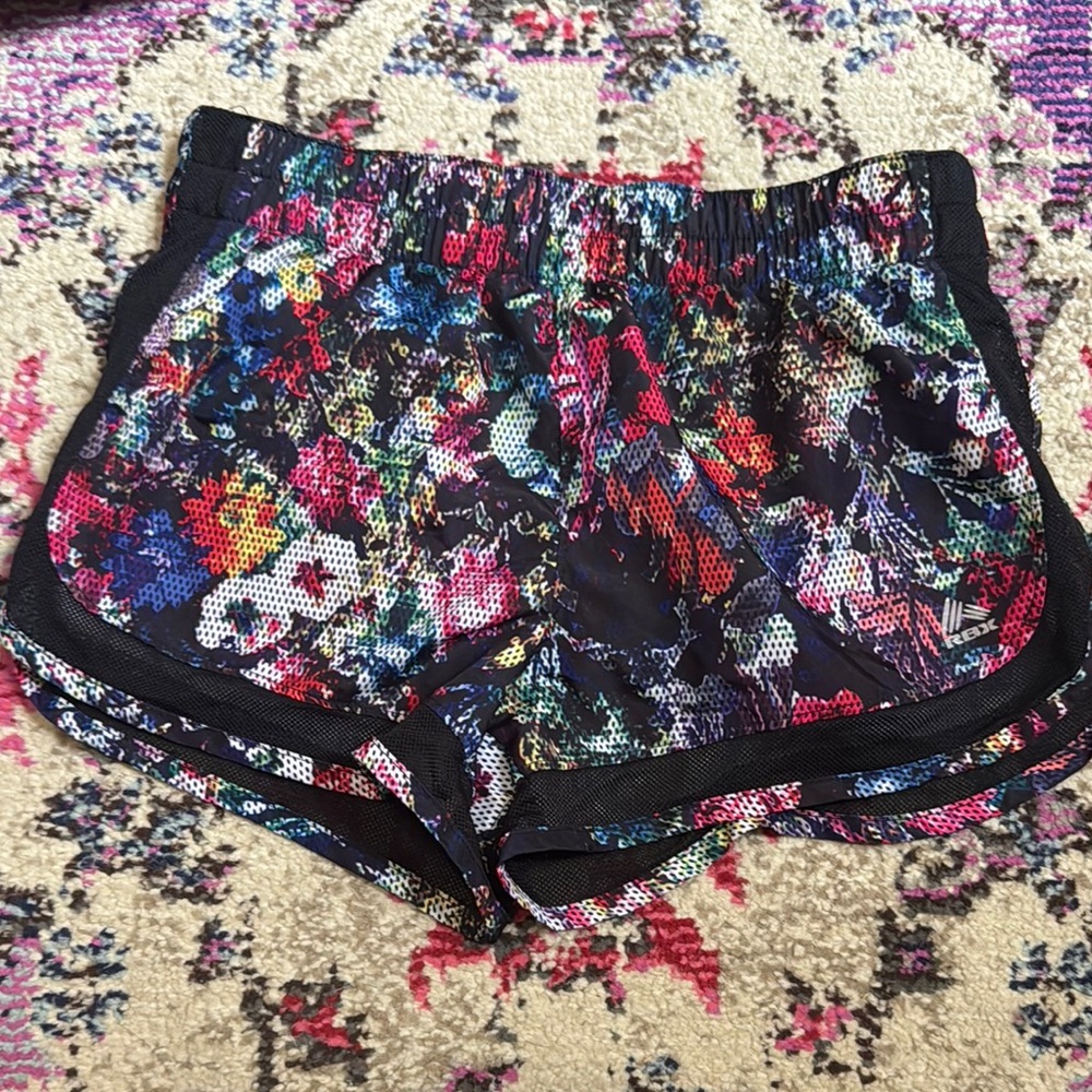 RBX Multicolor Patterned Athletic Shorts